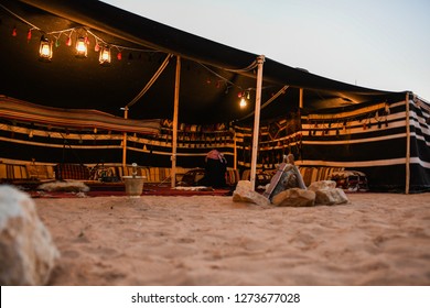 Arabian traditional tent is an old house that expose the Arab heritage. Mainly in Saudi Arabia Desert - Shutterstock ID 1273677028