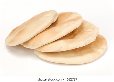 Arabic Bread Isolated Over White Background