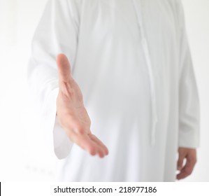 Arabic Business Man Offering Handshake