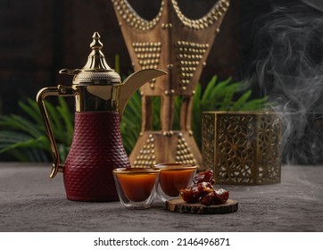 Arabic Coffee And Dates Set Up.
Saudi Style.