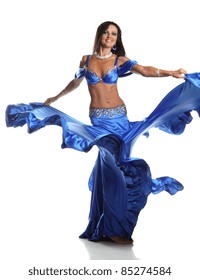 Arabic Dance Performed By A Beautiful Brunette