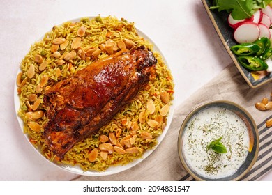 Arabic food sheep nick with rice 
