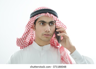 Arabic Kid Using Smartphone