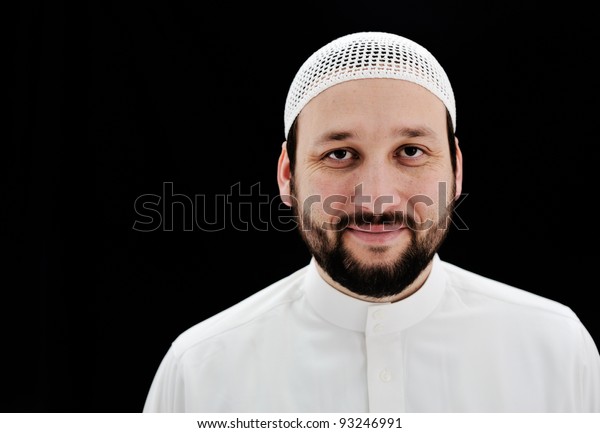 Arabic Muslim Man Beard Portrait Stock Photo (Edit Now) 93246991