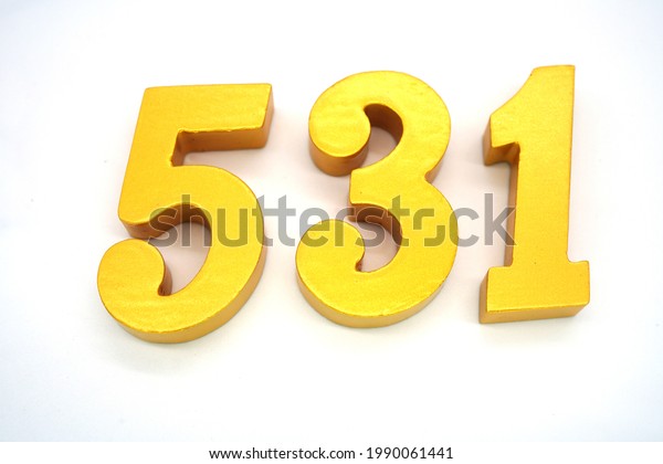 arabic-numerals-531-gold-on-white-stock-photo-1990061441-shutterstock