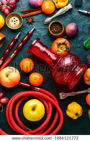 Similar – Grapes and pomegranate in a fruit bowl