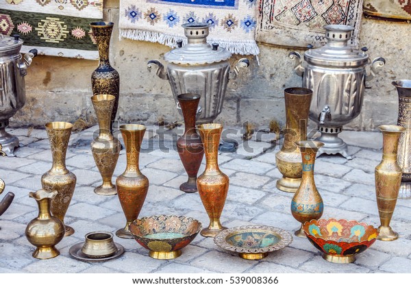 Arabic Steel Vases Ancient Steel Jugs Stock Photo Edit Now 539008366