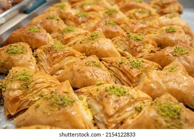 Arabic Sweet, glash with Nuts, Ramadan Sweet, Eid Sweets - Shutterstock ID 2154122833