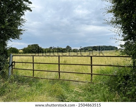 Arable fields in Derbyshire, UK