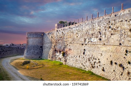 Aragonese Castle In Otranto, Italy