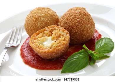 Arancini, Fried Rice Balls, Italian Cuisine