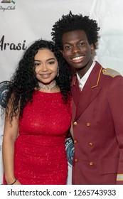 Arasi, Tim Johnson Jr. Attends Arasi's EP Release Party At The Federal Bar Rooftop, Los Angeles, California On December 23rd, 2018