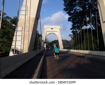 Araya, Malang / Indonesia August 29 Year 2020 Atmosphere Of A Bridge In The Area Of ​​araya Malang Indonesia