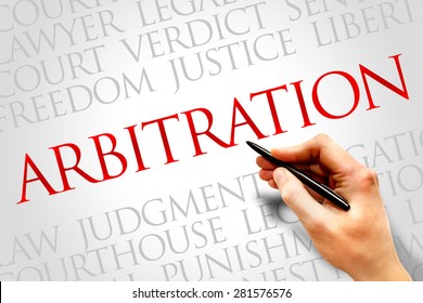 Arbitration Word Cloud Concept