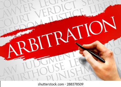 Arbitration Word Cloud Concept