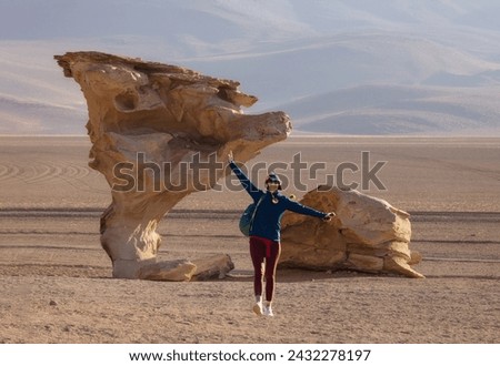 Arbol de Piedra (Stone Tree) is a volcanic rock formation in the Desierto Siloli in Bolivia.