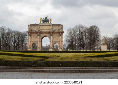 arc de triomphe city in the morning - Shutterstock ID 2233340191