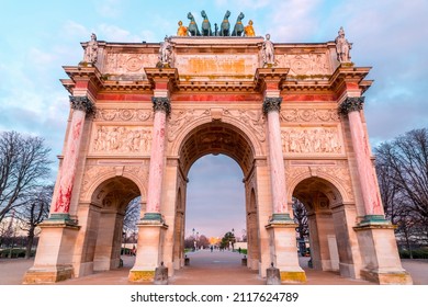 Arc de Triomphe du Carrousel is a triumphal arch in Paris, located in the Place du Carrousel, an example of Neoclassical architecture in the Corinthian order.