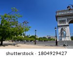 Arc de Triomphe on Place Charles de Gaulle in Paris