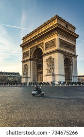 Arc De Triomphe Is One Of The Most Famous Monuments In Paris, Standing At The Western End Of The Champs-Élysées At The Center Of Place Charles De Gaulle.