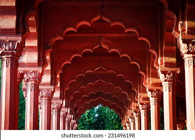 Arcade At The Red Fort, Delhi, India 