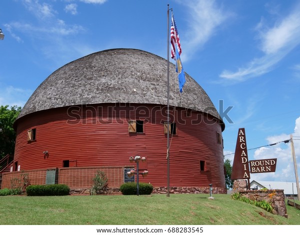 Arcadia Shot Round Barn Arcadia Taken Stock Photo Edit Now 688283545