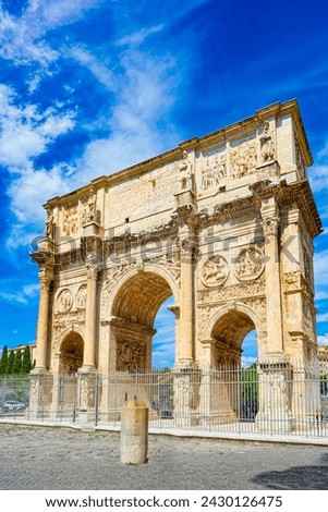 Arch of Constantine. Ancient, beautiful, incredible Rome, where every place is filled with history.