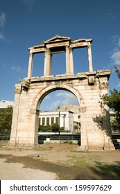 Arch Of Hadrian In Athens, Greece