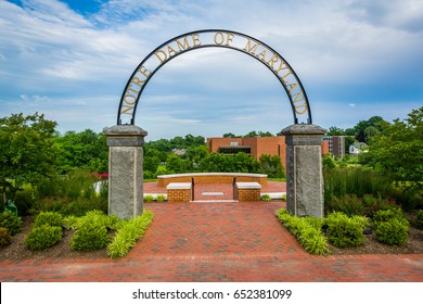 Arch At The Notre Dame Of Maryland University, In Baltimore, Maryland.