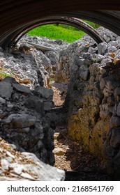 An Arch On The Hiking Trail In A Ww1 Memorial Park