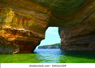 Lake Superior Sea Cave Sunset Pictured Stock Photo 303326483 | Shutterstock