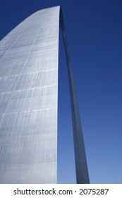 The Arch At St. Louis - Close Up Abstract Perspective