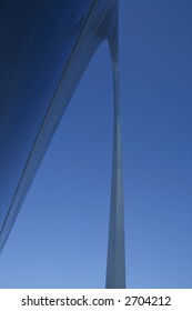 The Arch At St. Louis - Close Up Abstract Perspective