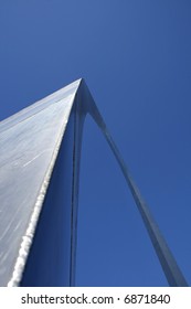 The Arch At St. Louis - Close Up Abstract Perspective