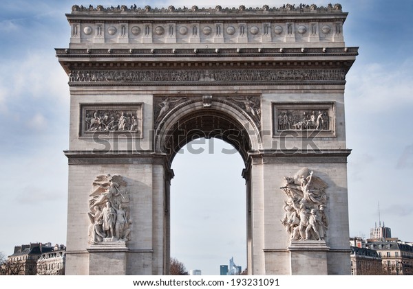 Arch of Triumph in\
Paris