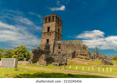 Archaeological Site Panama Viejo Historic District Stock Photo ...