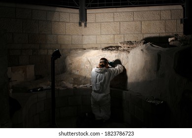 Descubrimiento arqueológico de La Cripta de la Anunciación y creyó el hogar de la Virgen María en Nazaret