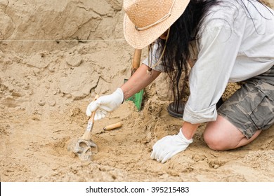 Archaeologist at work