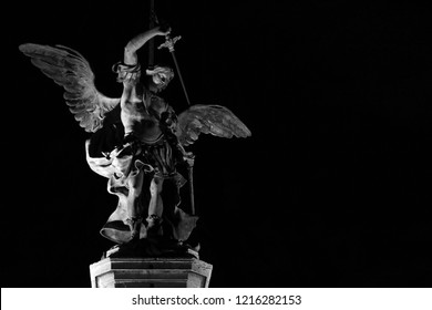 Archangel Michael at the top of Castel Sant'Angelo, Rome
