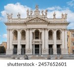 The Archbasilica of Saint John Lateran (Basilica di San Giovanni in Laterano). Major Papal. Lateran Basilica or Saint John Lateran. Rome, Italy