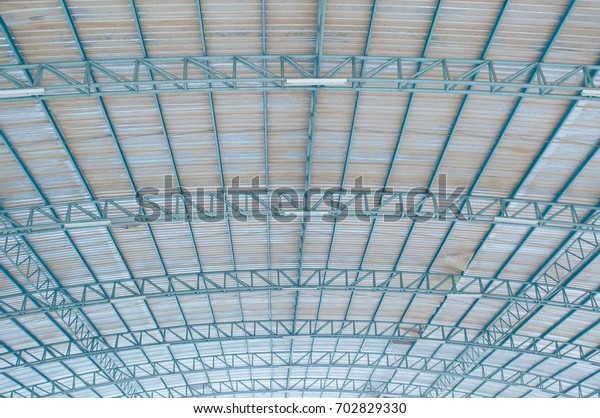 Arched Roof Steel Structure Design Food Stock Photo Edit