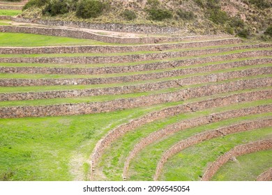 Archeological site Moray in Cusco Peru. Agriculture lab made by the Incas.