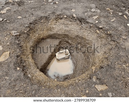 archeologists Perfect cleaning pit flat walls and bottom, which is exactly what archaeologists do with spatulas and trowels to highlight individual layers of clay stratigraphy Plastic basket: equipment every excavation site they are used store and carry finds such as pottery shards or bones