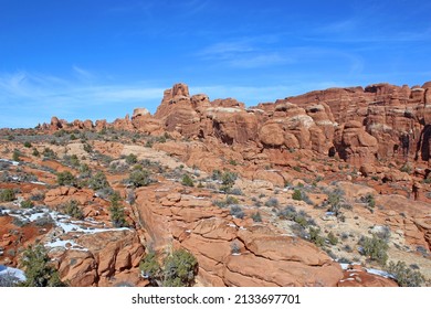 Arches National Park, Utah, In Winter	