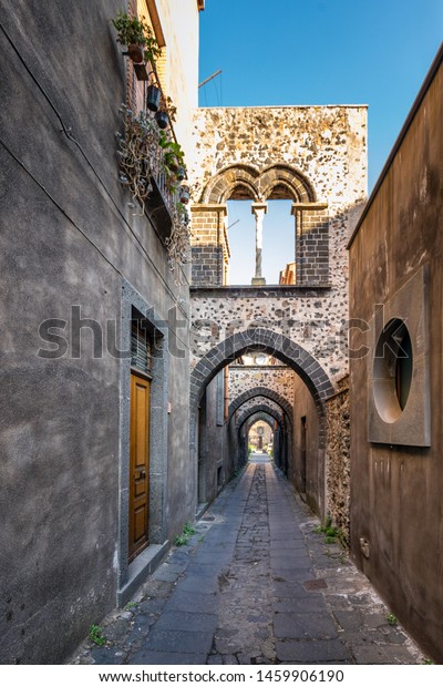 Arches Old Town Randazzo Sicily Italy Stock Photo Edit Now 1459906190