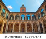 The Archiginnasio of Bologna exterior view