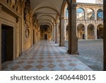 Archiginnasio of Bologna and teatro anatomico the medical school interior and exterior images