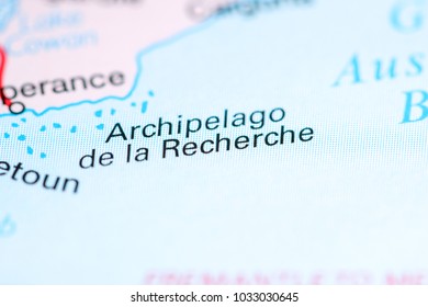 Archipelago De La Recherche. Australia On A Map