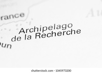 Archipelago De La Recherche. Australia On A Map