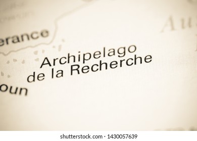 Archipelago De La Recherche. Australia On A Map